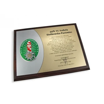 Dyplom z okazji mianowania - straż graniczna, wojsko, policja - SL023