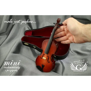 Mini skrzypce z pozytywką - model MSK1