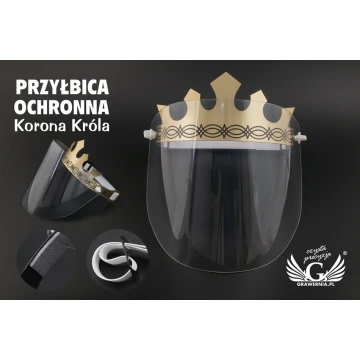 Przyłbica ochronna na twarz - Korona Króla - PCA001